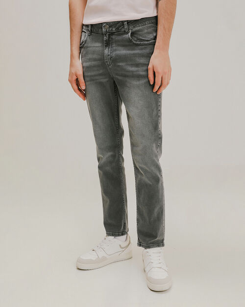 Jeans Slim Gris